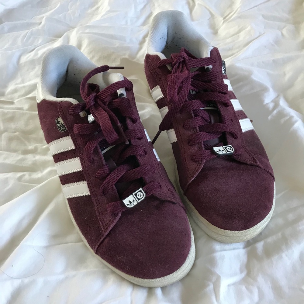 Burgundy Adidas Shoes